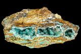 Rosasite and Selenite Crystal Association - Utah #109814-1
